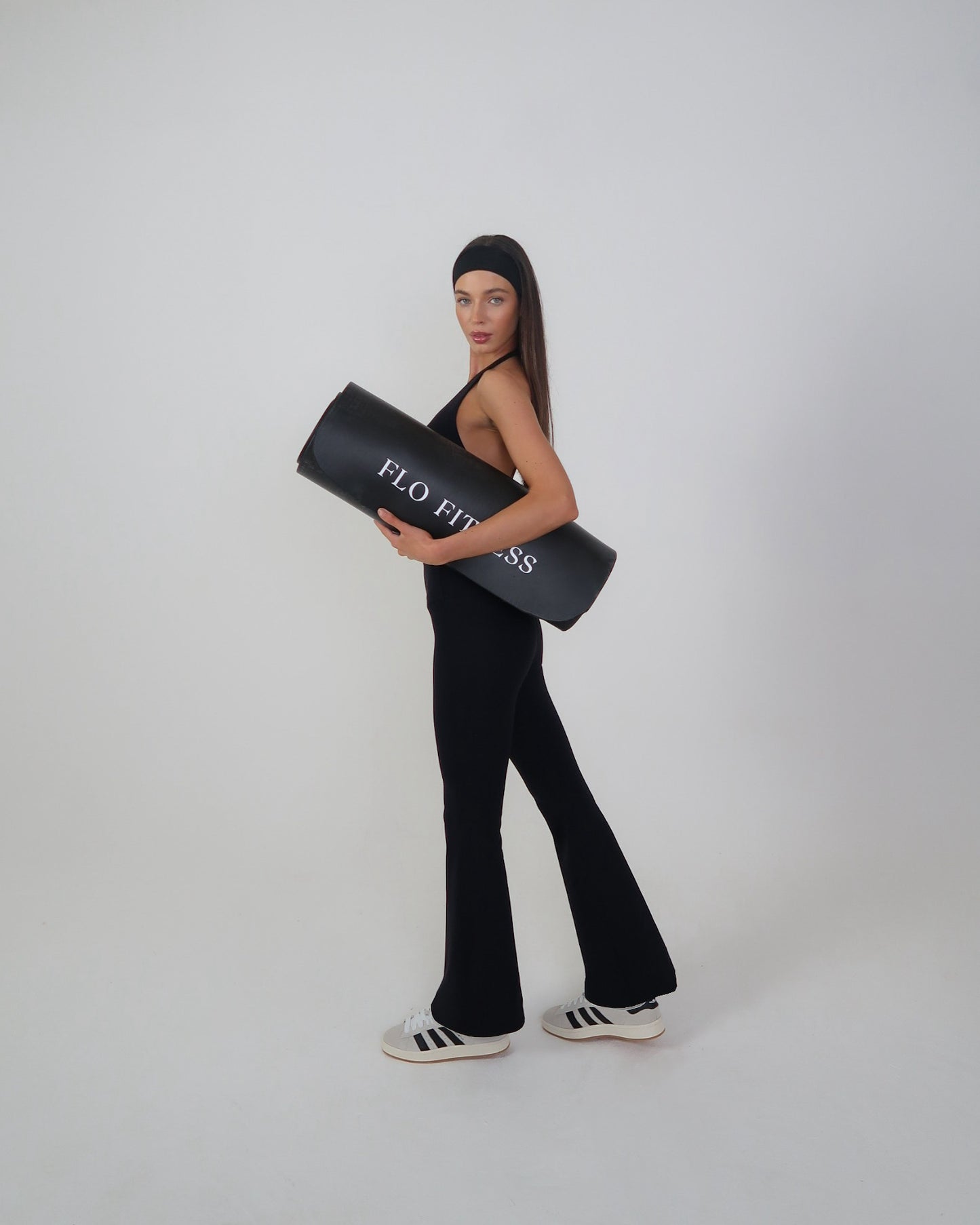 Suede lined yoga pant - Black