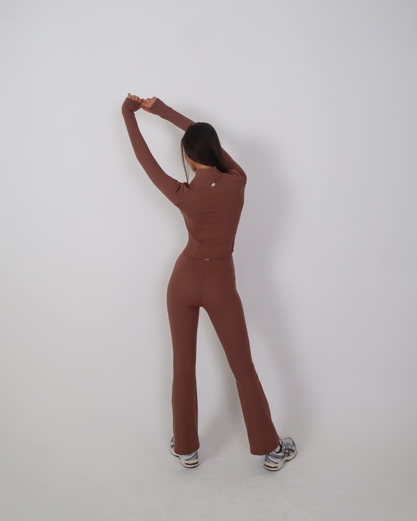 Fleece lined yoga pant - Chestnut