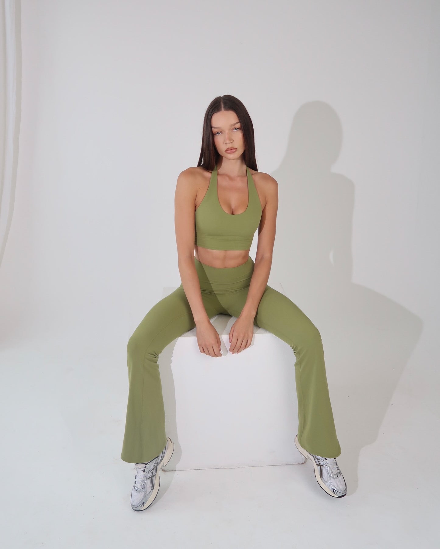 Flared yoga pant - Matcha