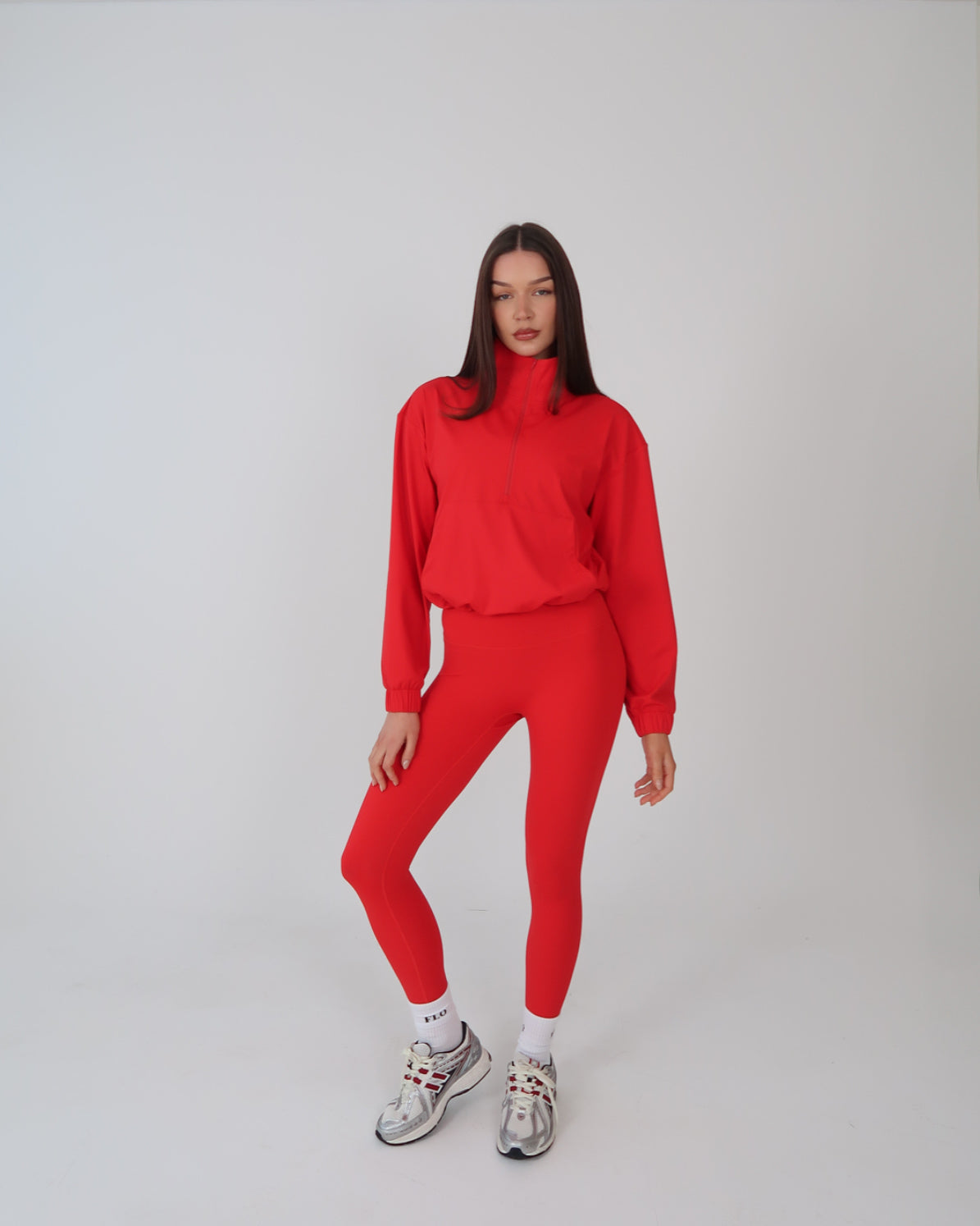 Half zip jacket - Red