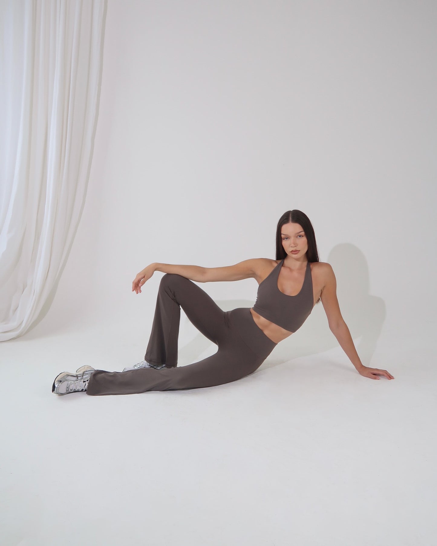 Flared yoga pant - Smoke