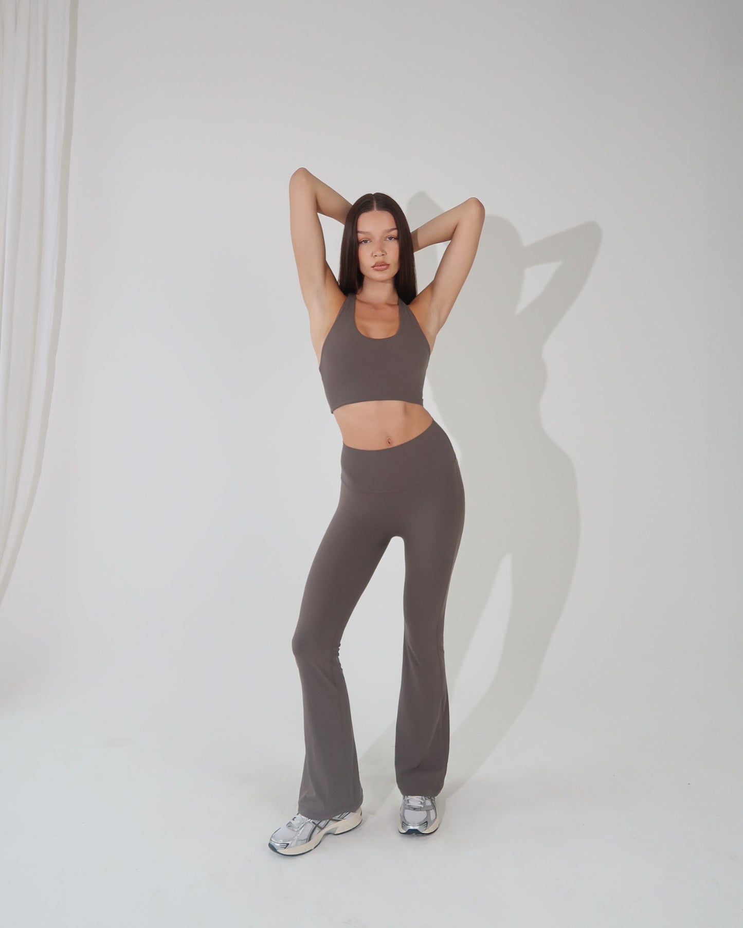 Flared yoga pant - Smoke