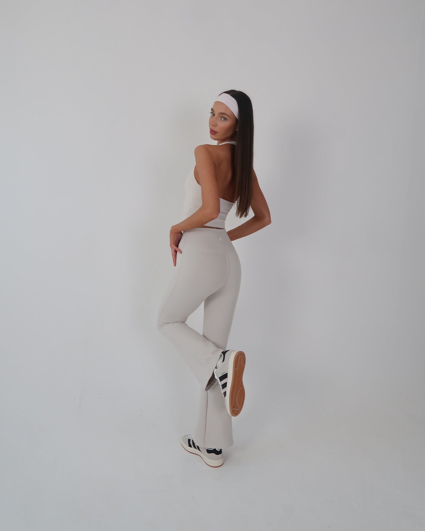 Suede lined yoga pant - Blanc