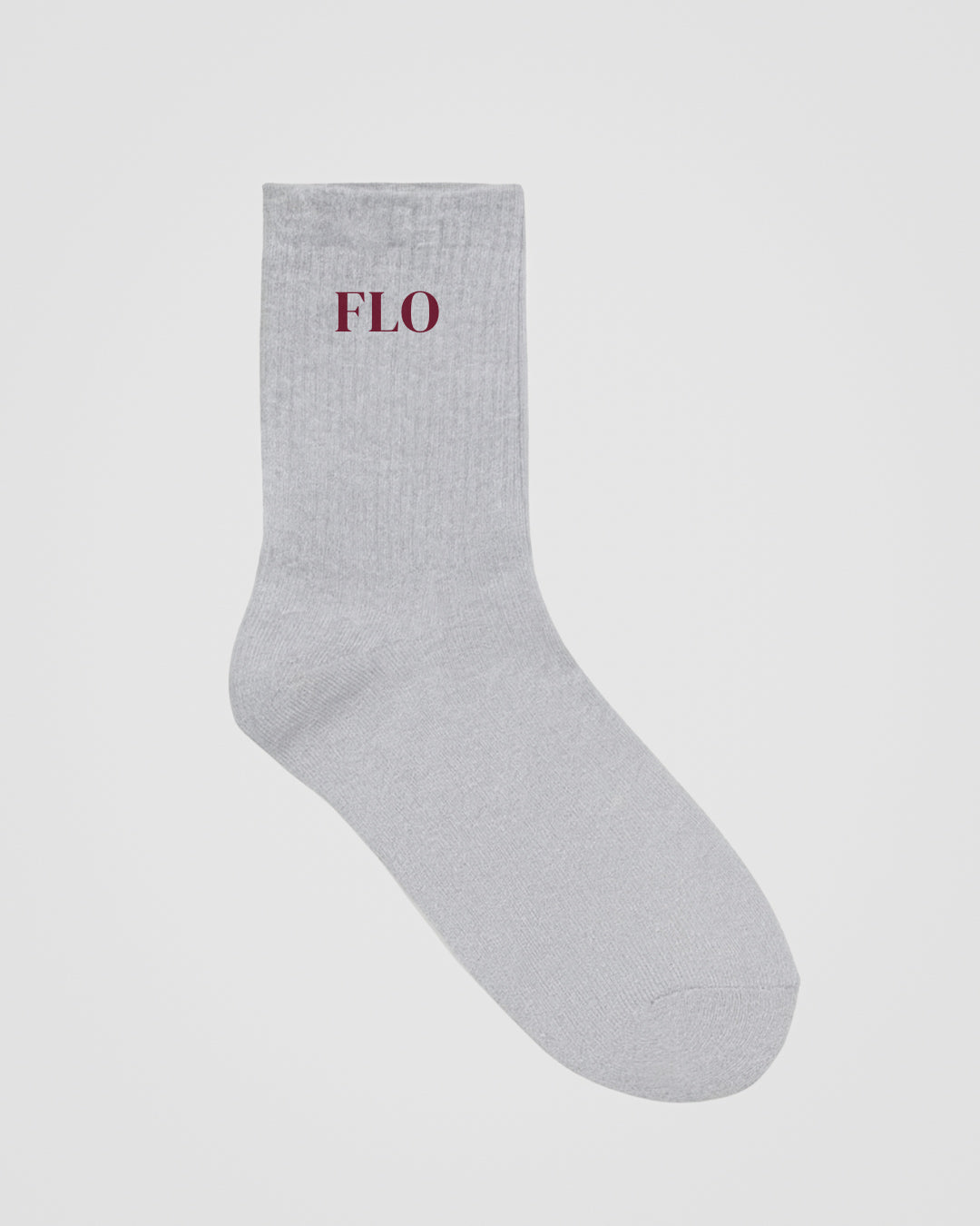 Socks - grey/burgundy