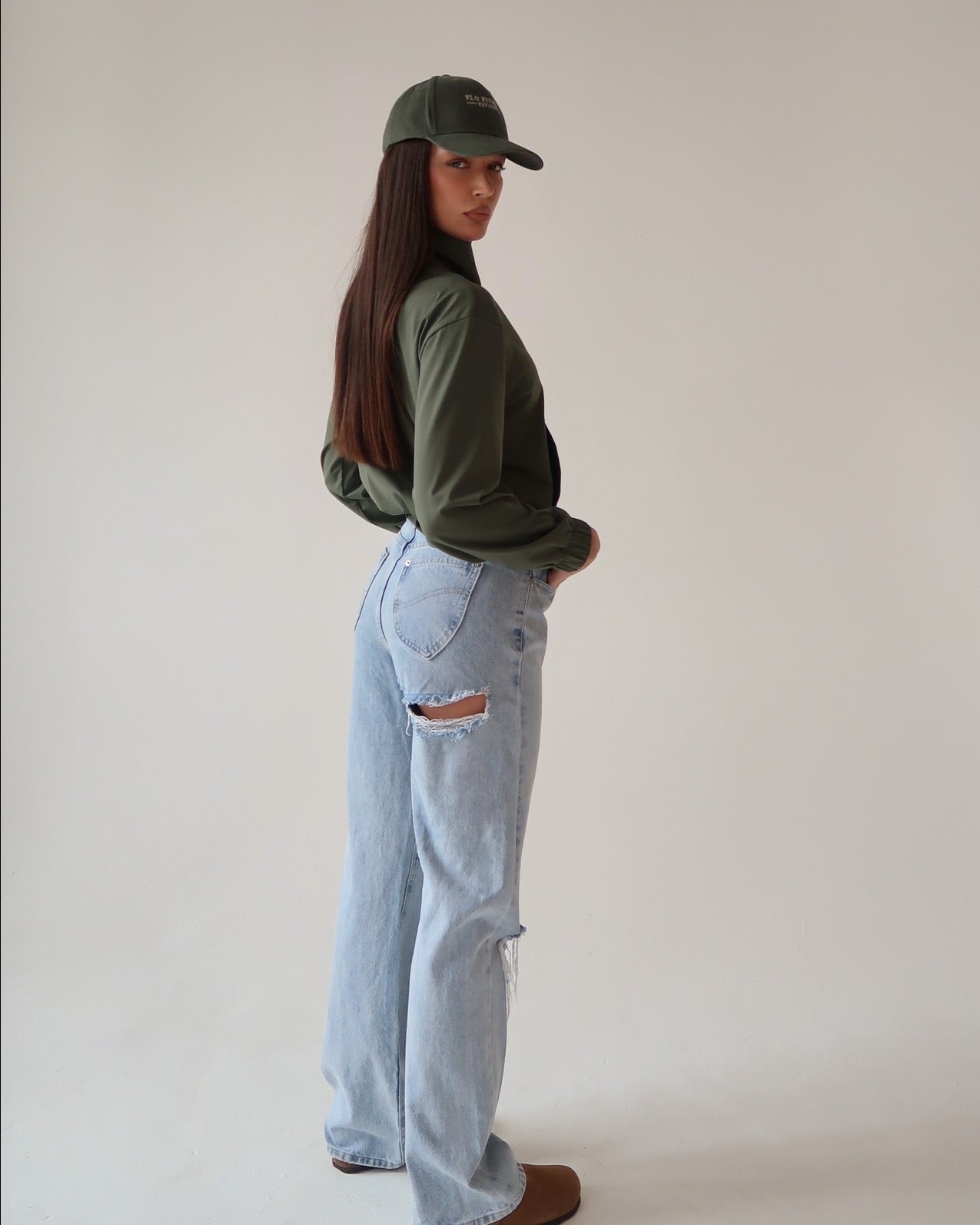 Half zip jacket - Khaki