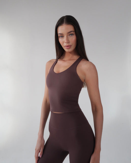 Racerback tank top - Chocolate
