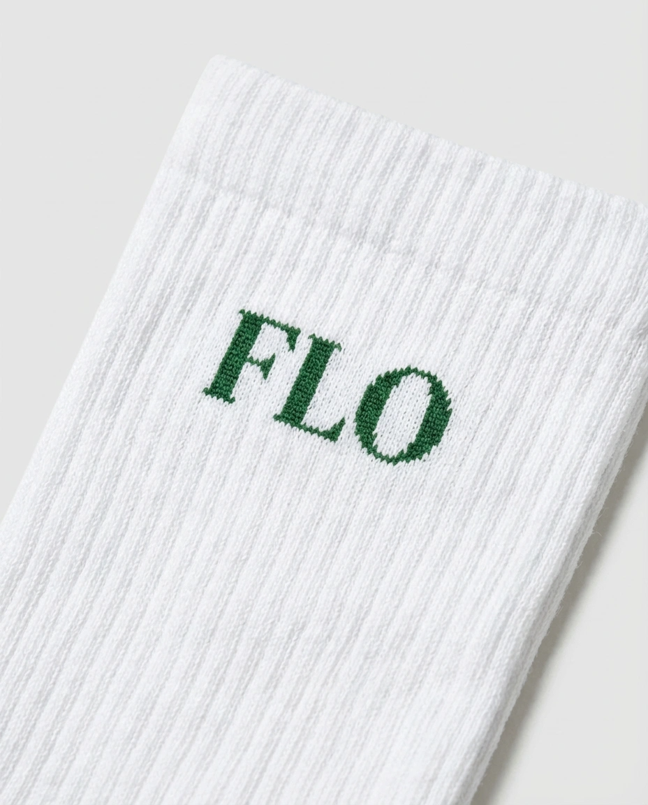 Socks - white/green