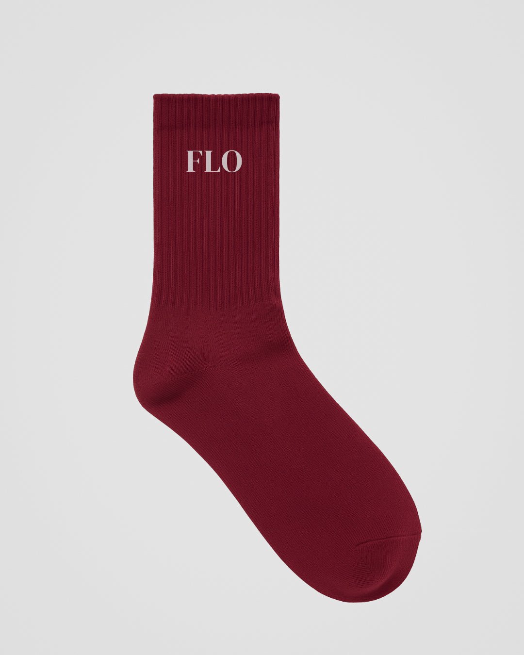 Socks - burgundy/grey