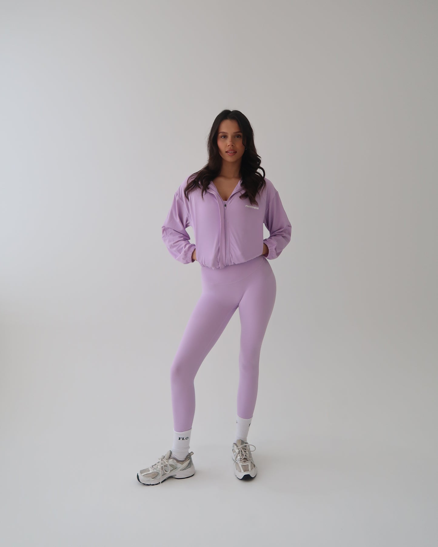 Nylon windbreaker jacket - Lilac