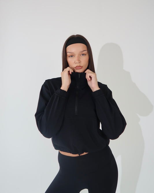 Half zip jacket - Black
