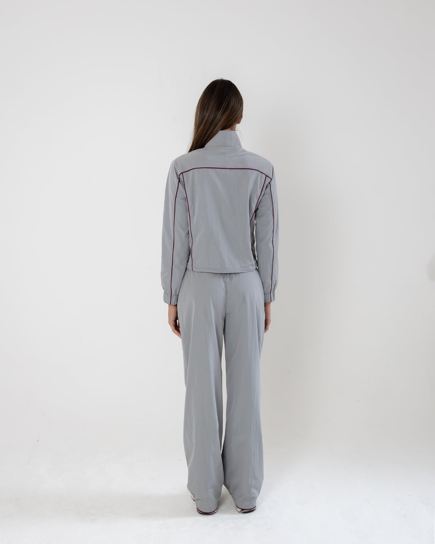 Reversible track pants - burgundy\grey