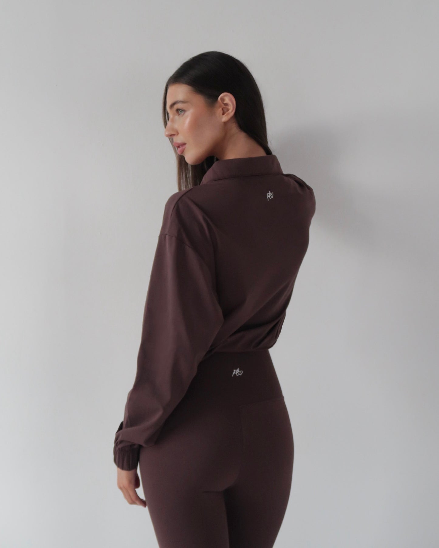 Half zip jacket - Chocolate