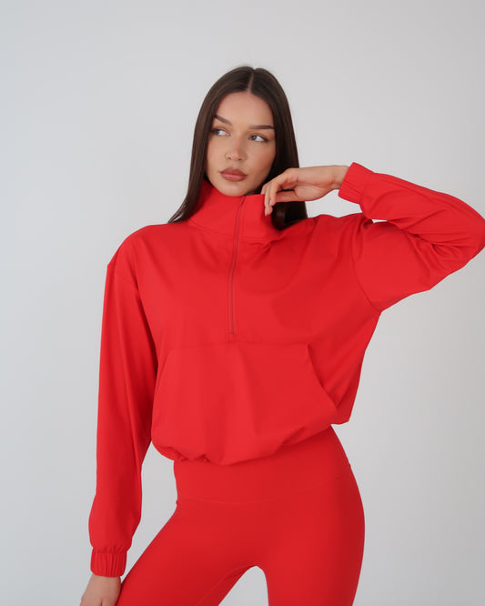 Half zip jacket - Red