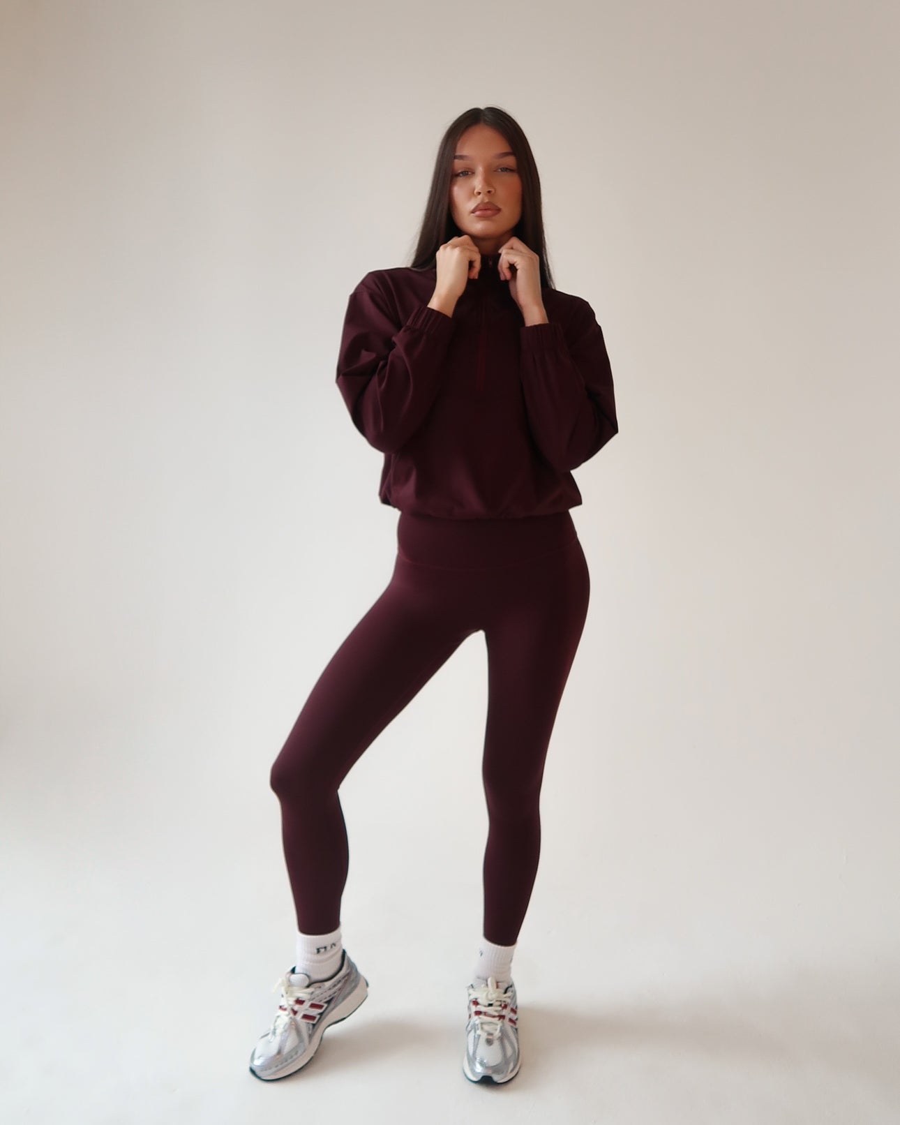 Half zip jacket - Burgundy