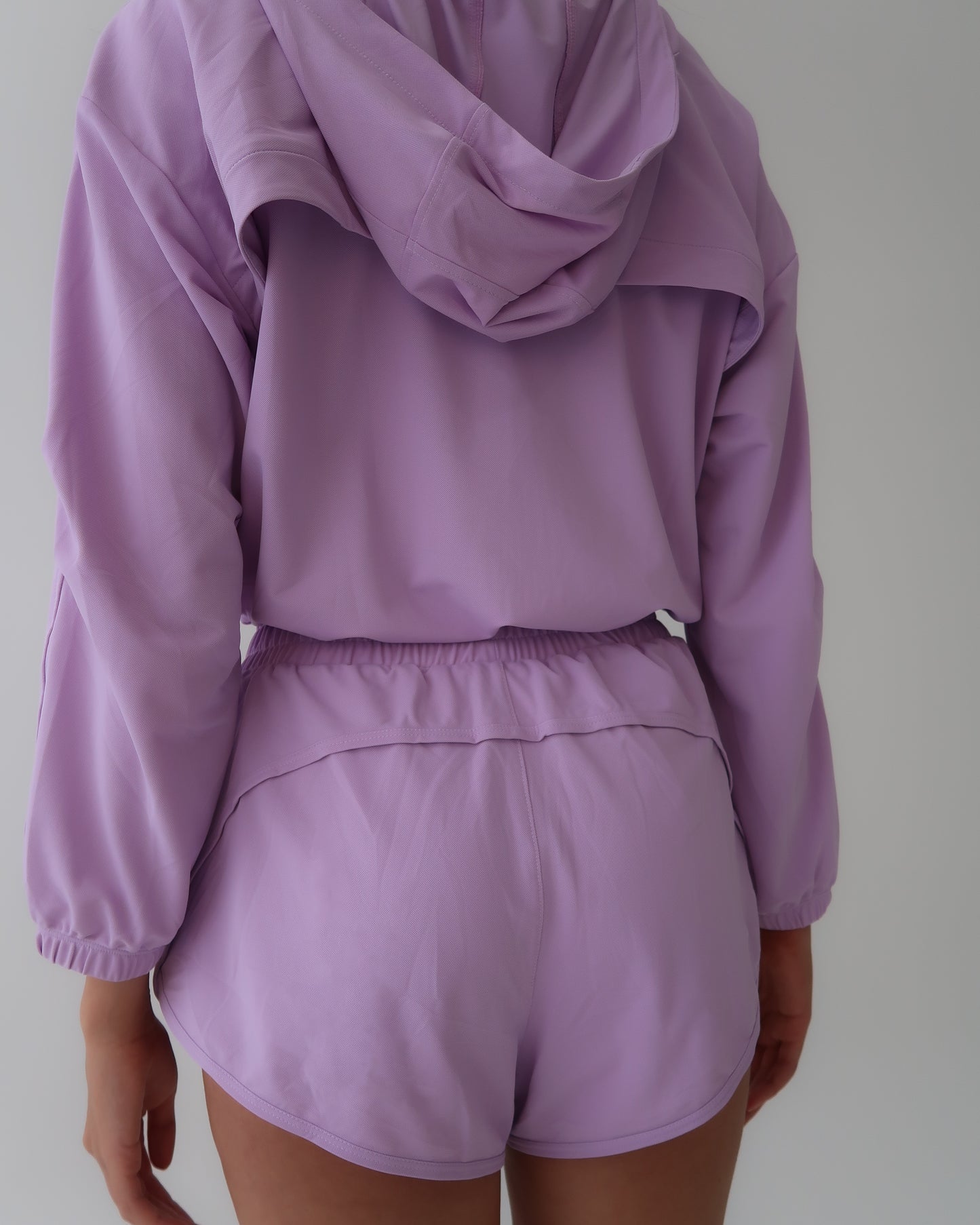 Nylon windbreaker jacket - Lilac