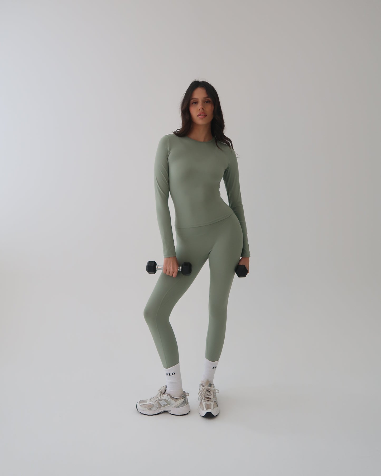 Long sleeved top - Pistachio