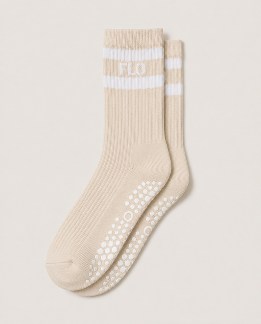 Pilates socks - cream