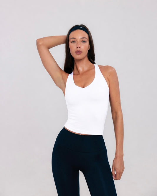 Racerback tank top - White