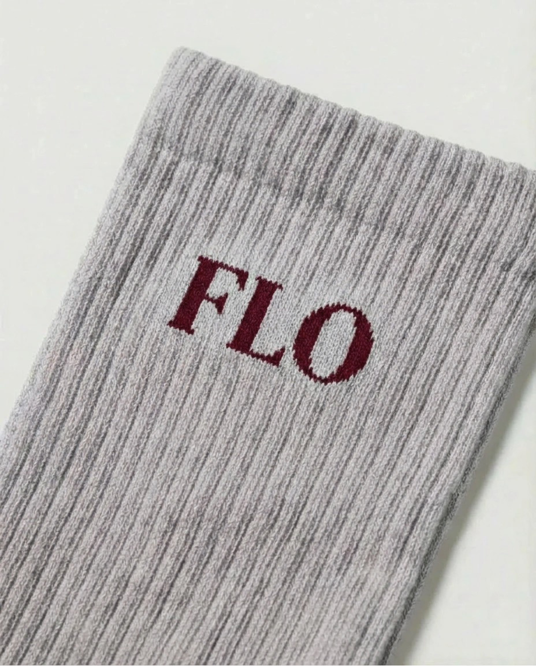 Socks - grey/burgundy