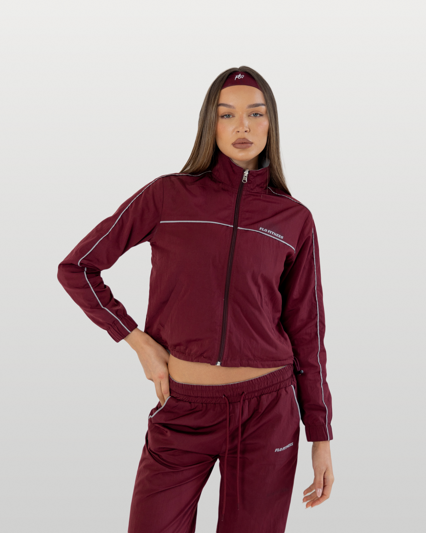 Reversible Tracksuit - cherry/grey