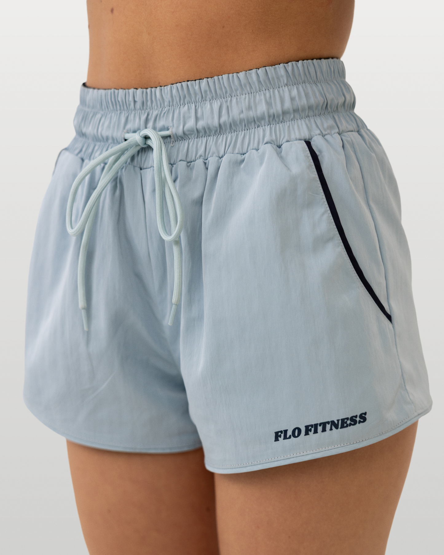 Reversible track shorts - blue/navy