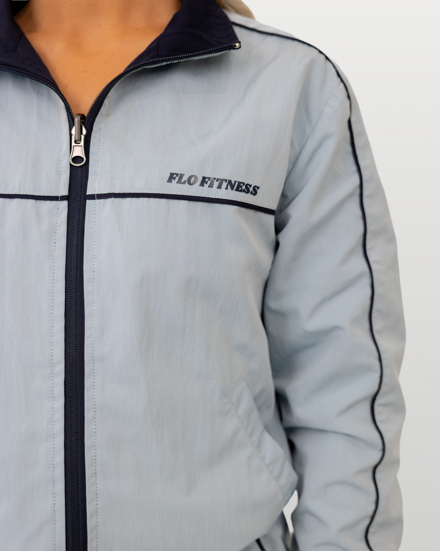 Reversible track jacket - blue/navy