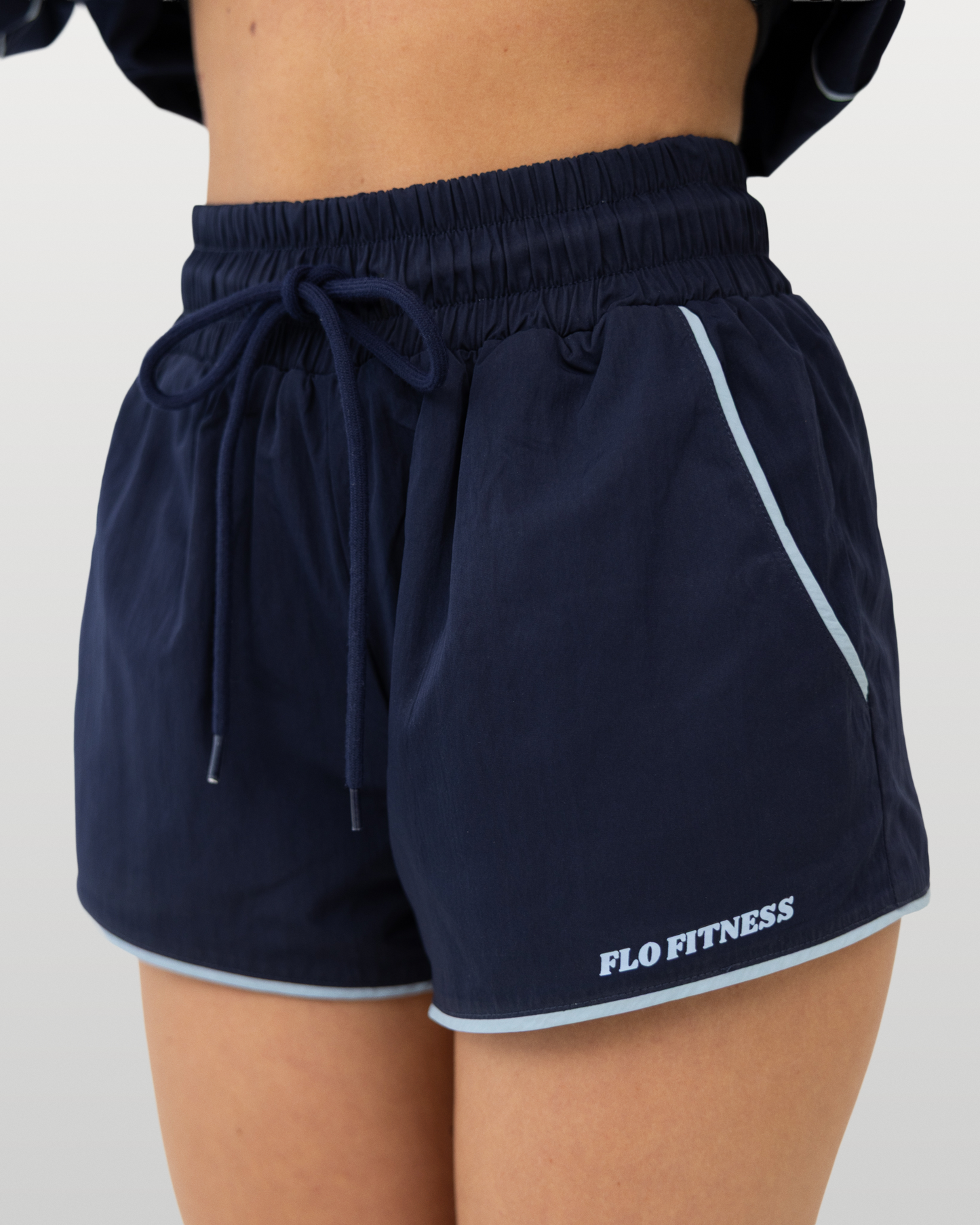 Reversible track shorts - blue/navy