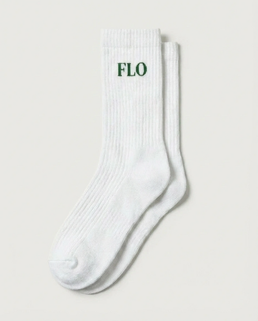 Socks - white/green