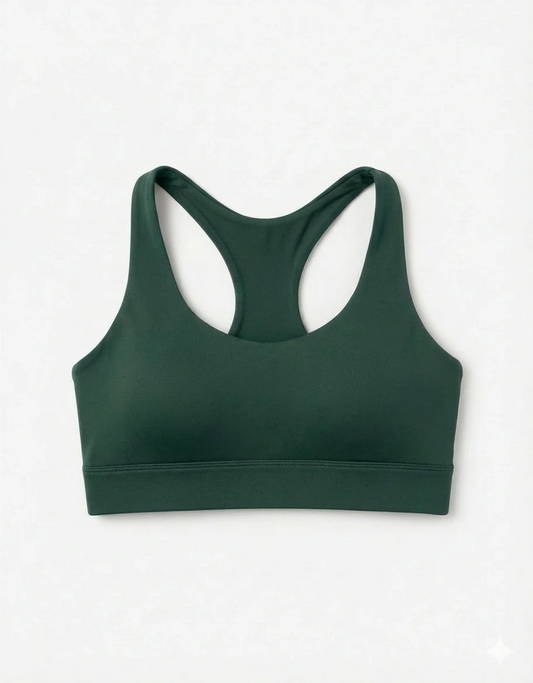 Racerback sports bra - pine