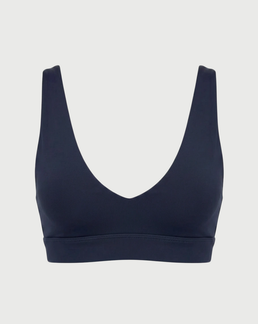 V-neck sports bra - navy
